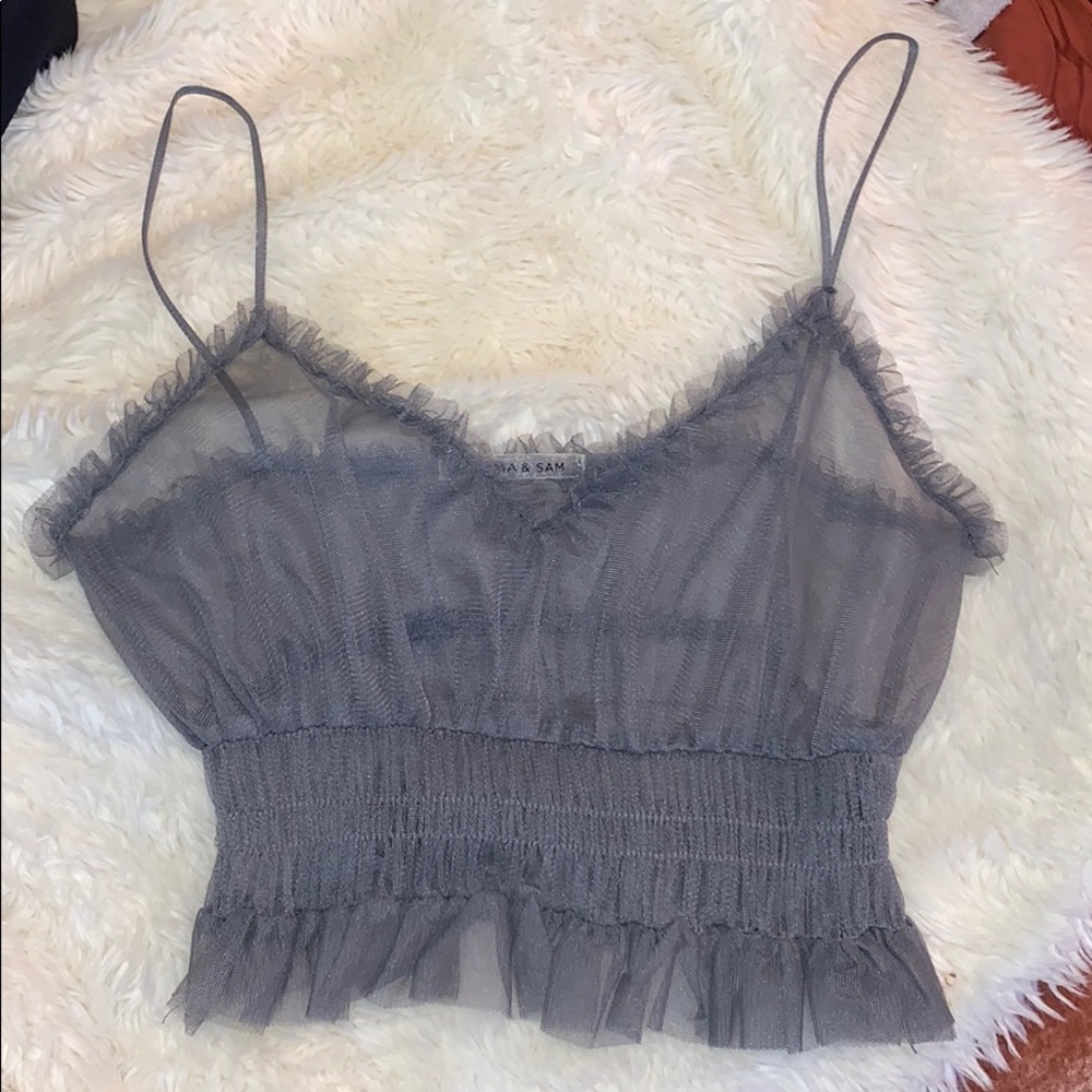 Sheer Ruffled Bralette